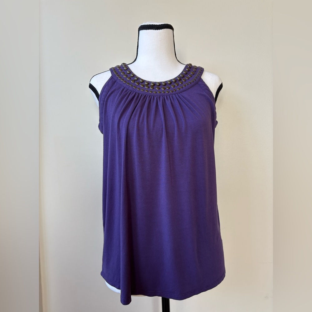 Michael Kors Purple Studded Blouse